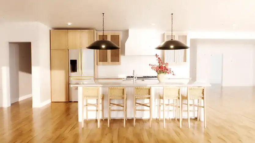 Kitchen — natural light