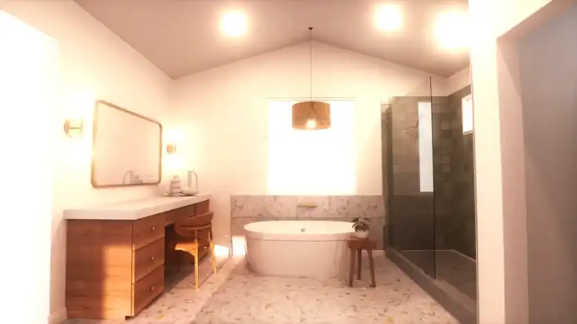 Animated floor plan frame